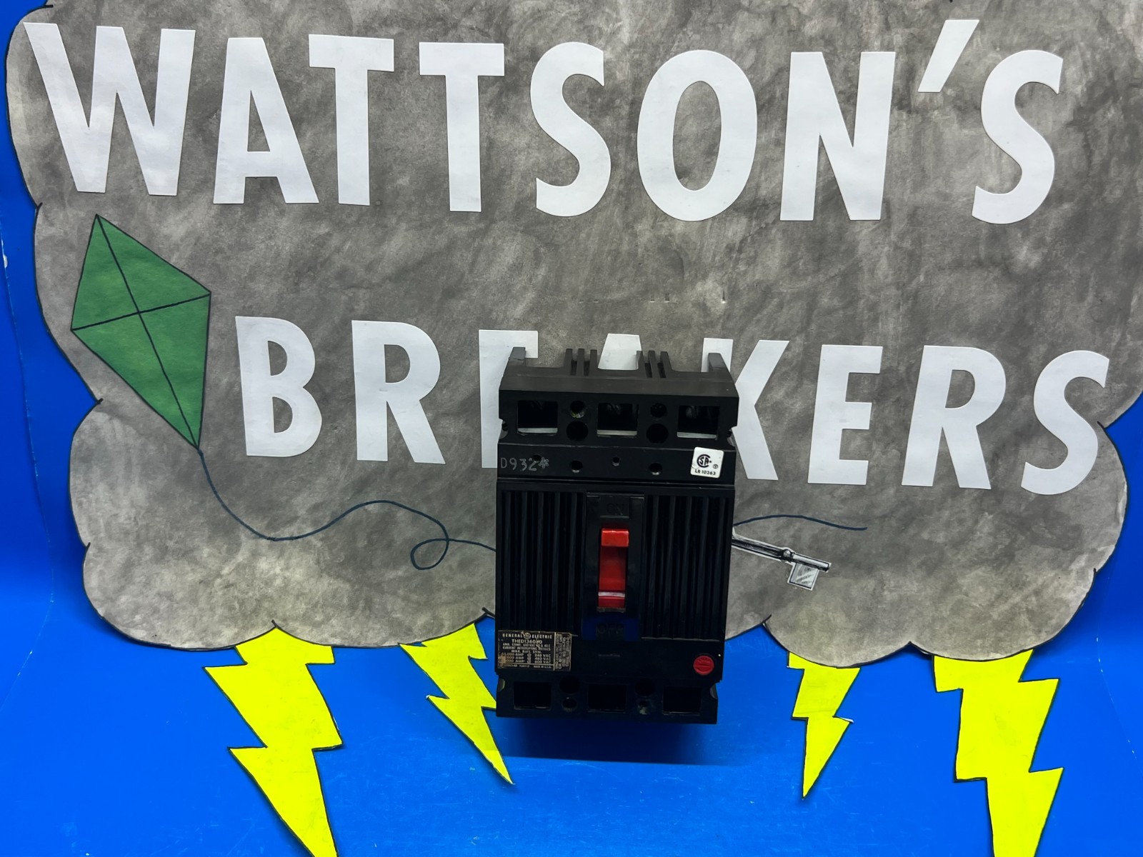 GE THED136080WL, 3 Poles, 80 Amp, 600v (Seller Refurbished)
