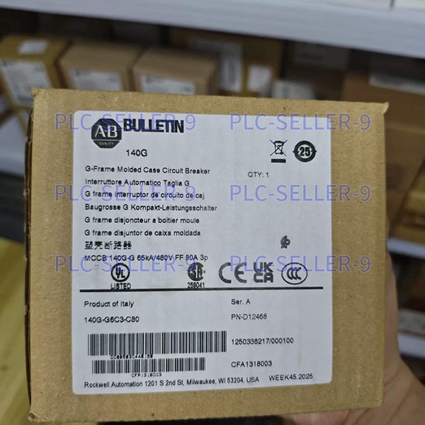 1PC NEW Sealed AB 140G-G6C3-C80 Circuit Breaker 80A 3-Pole 480V Free Ship