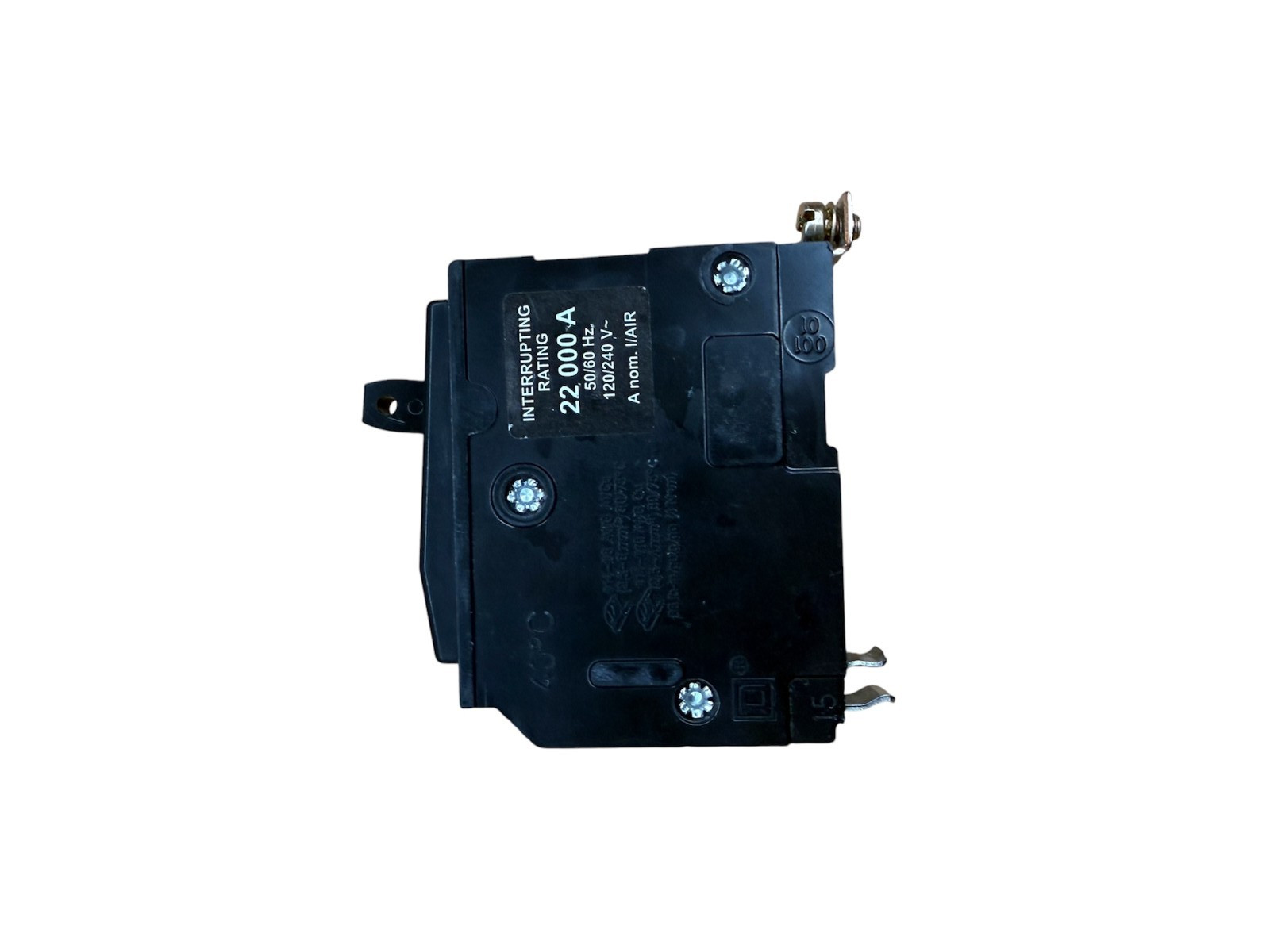 Square D QOB120VH QO 20A 1-Pole Bolt-On Circuit Breaker 120V