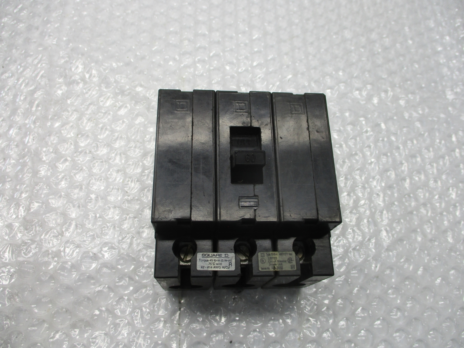 SQUARE D EHB-4 BREAKER 3POLE 480Y/277V NSNP