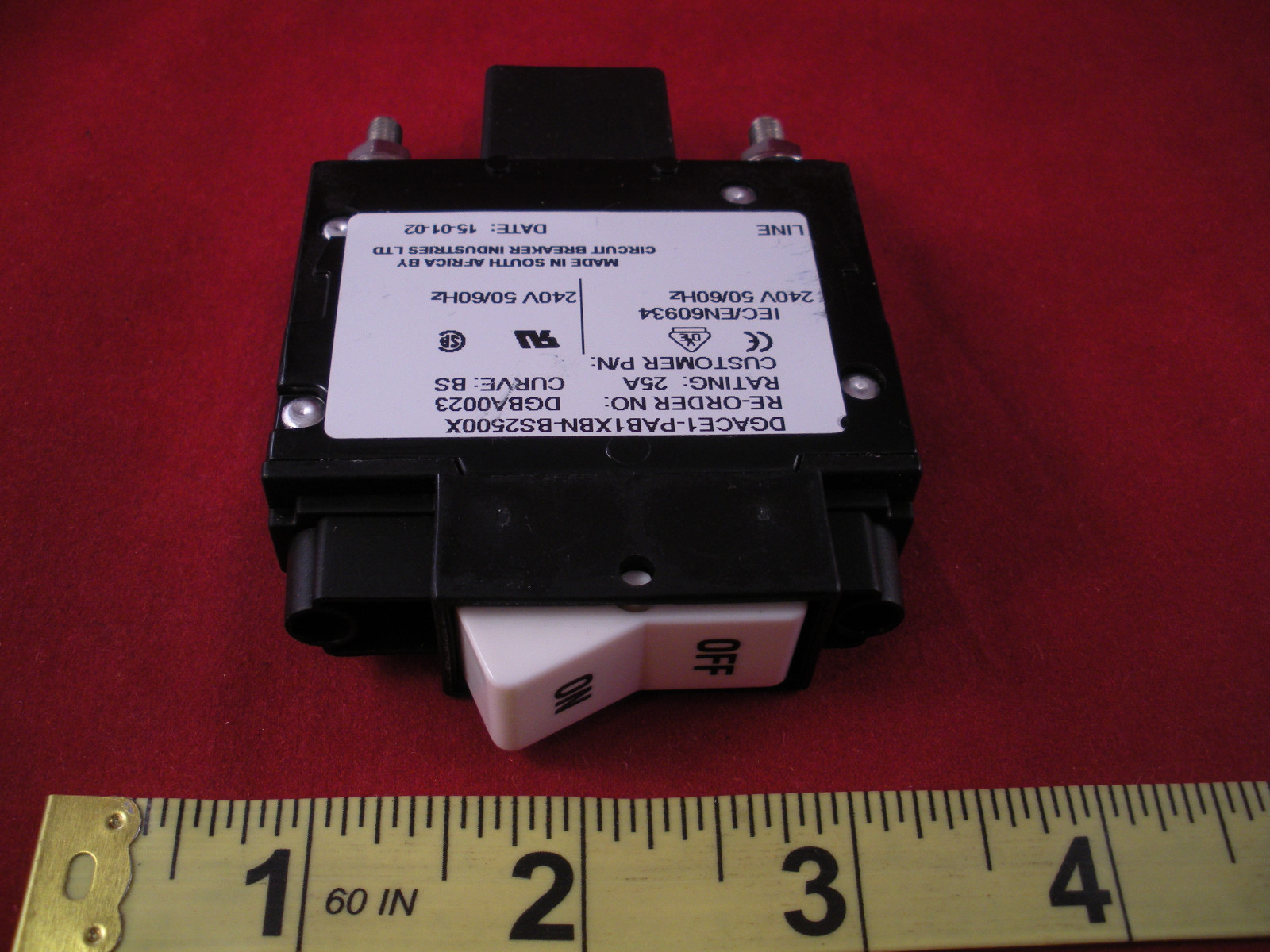 HY MAG DGBA0023 Circuit Breaker Switch DGACE1-PAB1XBN-BS2500X 25a 240v New Nnb