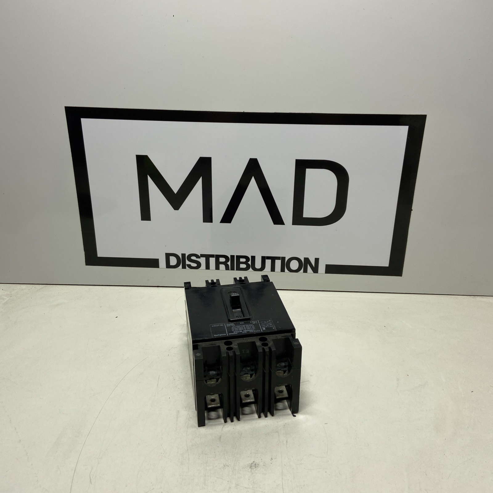 Westinghouse FB3060L 3-Pole Circuit Breaker, 600VAC/250VDC 60Amp