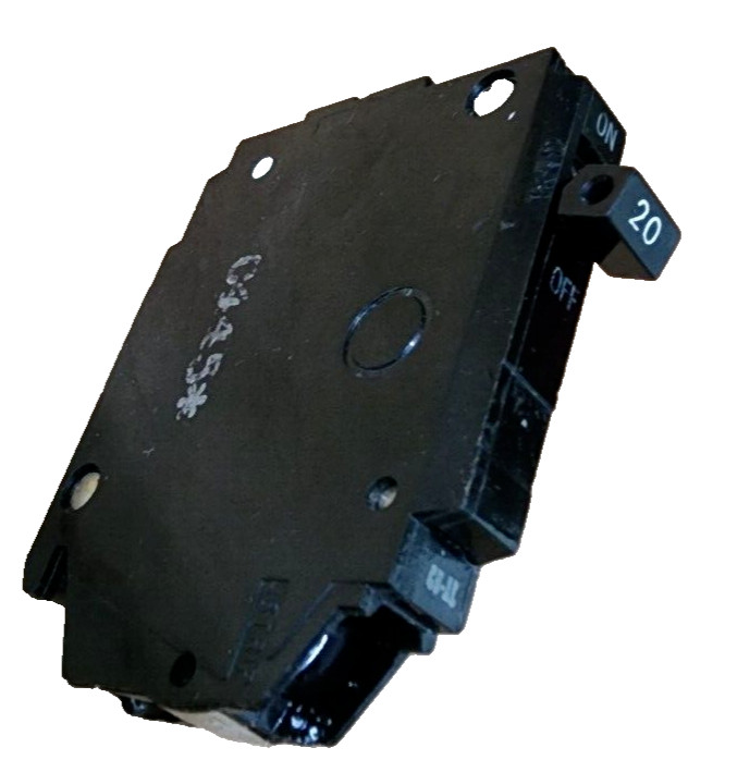 (QTY:2) GE TQP120 1 Pole 20 Amp 120/240V TYPE TQP, THQP Circuit Breaker