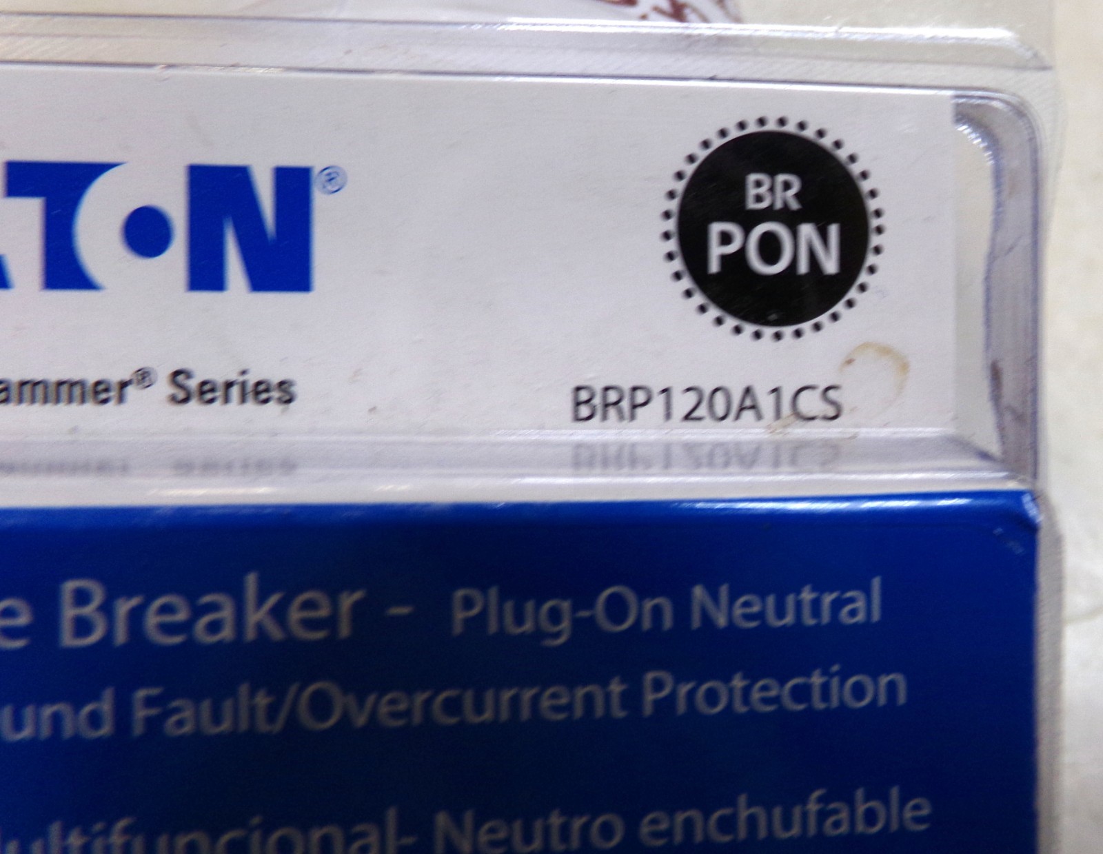 Eaton Cutler Hammer Series 20 Amp Single Pole BR PON with GFCI #2936