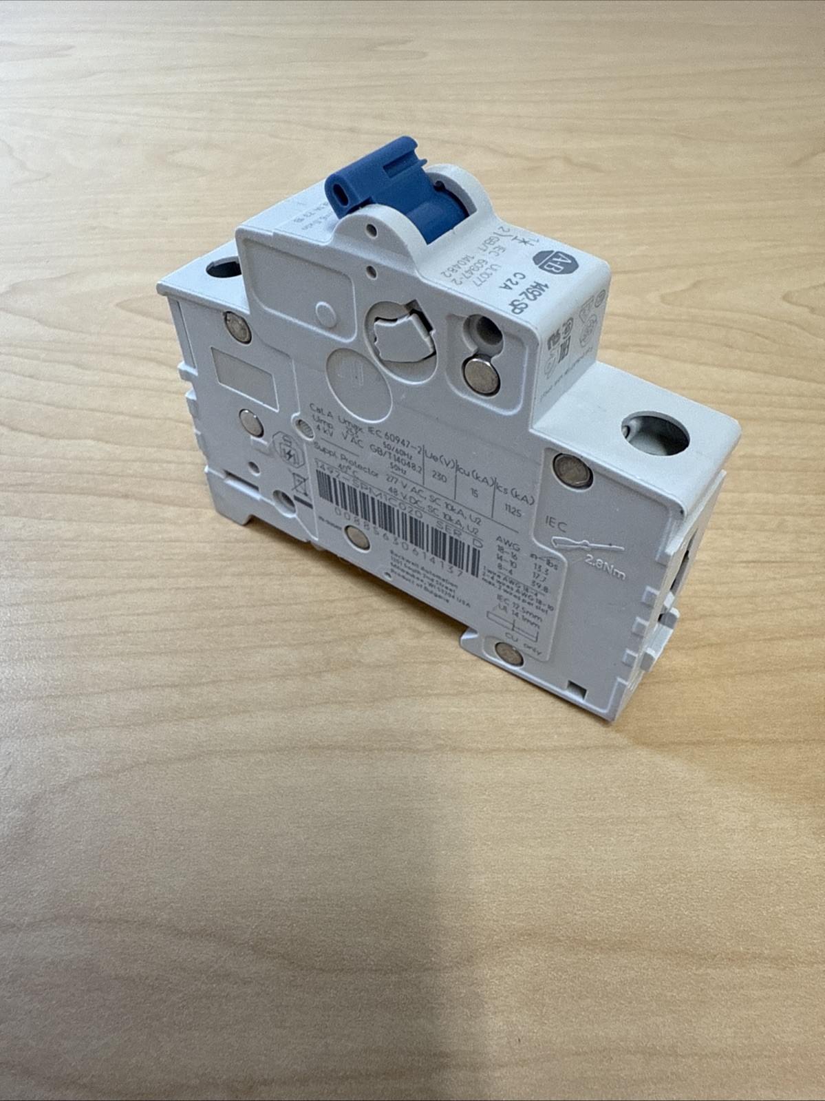 Allen-Bradley AB 1492-SPM1C020 1492-SP C 2A Circuit Breaker (00885630614137)