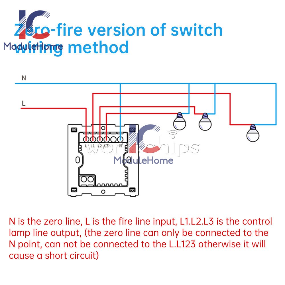DH-315 Ewelink WiFi Smart Switch Light Control Panel Remote Control Wall Switch
