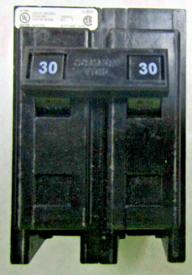 🤓 EATON 30 AMP CIRCUIT BREAKER 240 VAC 2 POLE QBHW2030