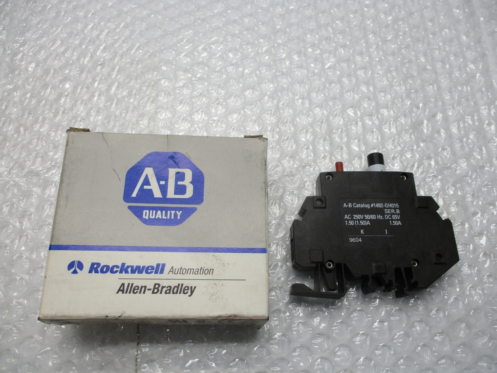 ALLEN BRADLEY 1492-GH015 SER.B BREAKER 1POLE 1.5AMP NSMP