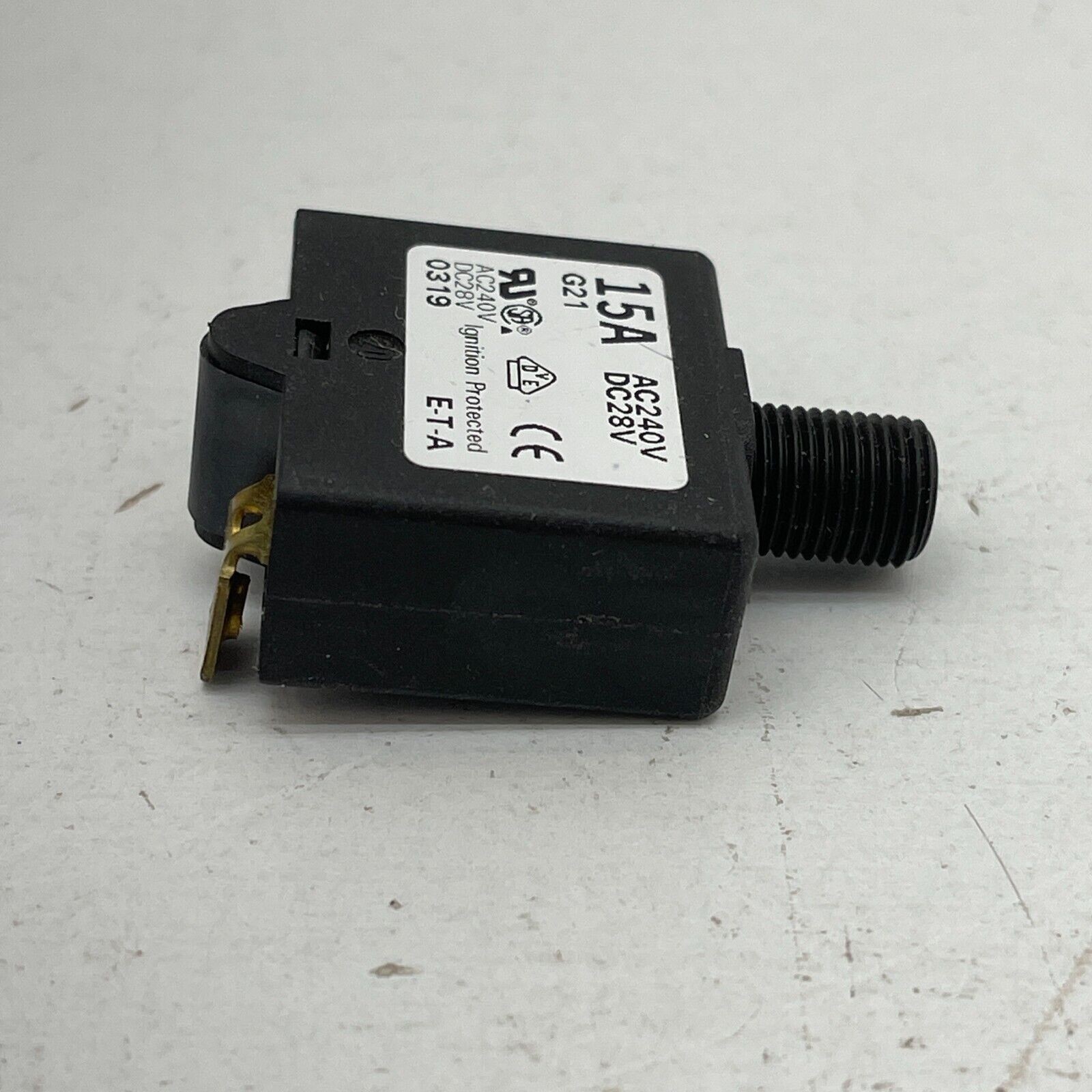ETA G21-15A Thermal Circuit Breaker 15 A, 240 VAC 28 DVC – Pack of 5