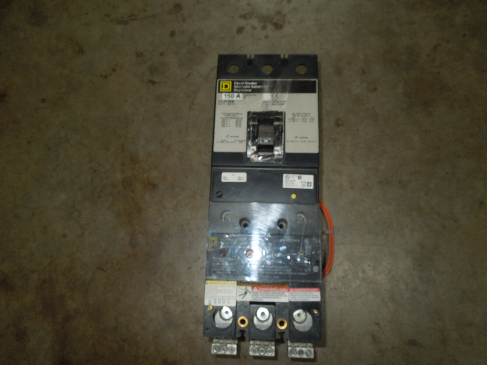Square D KAL36150G 150A 3p 600V Circuit Breaker GFM250KA Ground Fault Module