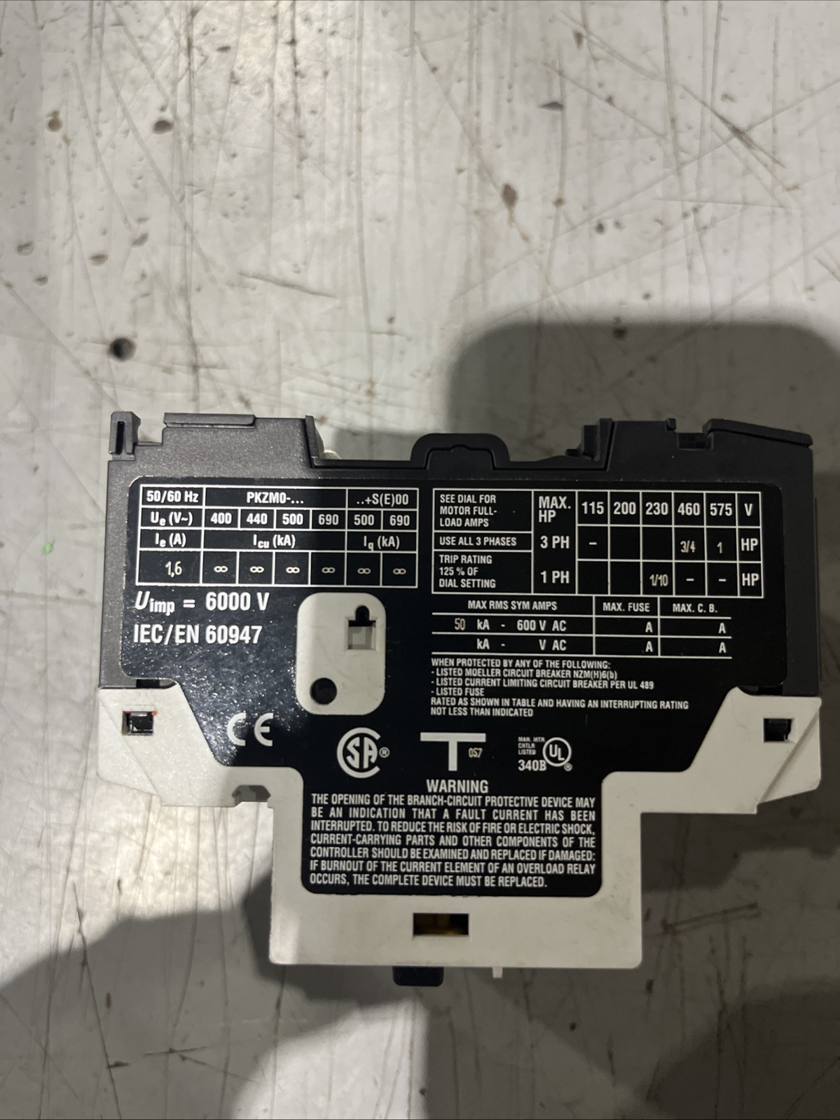 🔥Moeller PKZM0-16 CIRCUIT BREAKER. Used Free Shipping🇱🇷