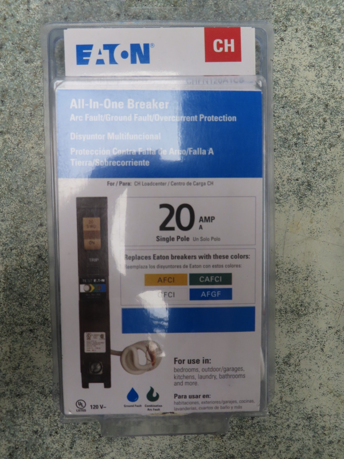 Eaton BRP120A1CS 20A Dual Function Circuit Breaker