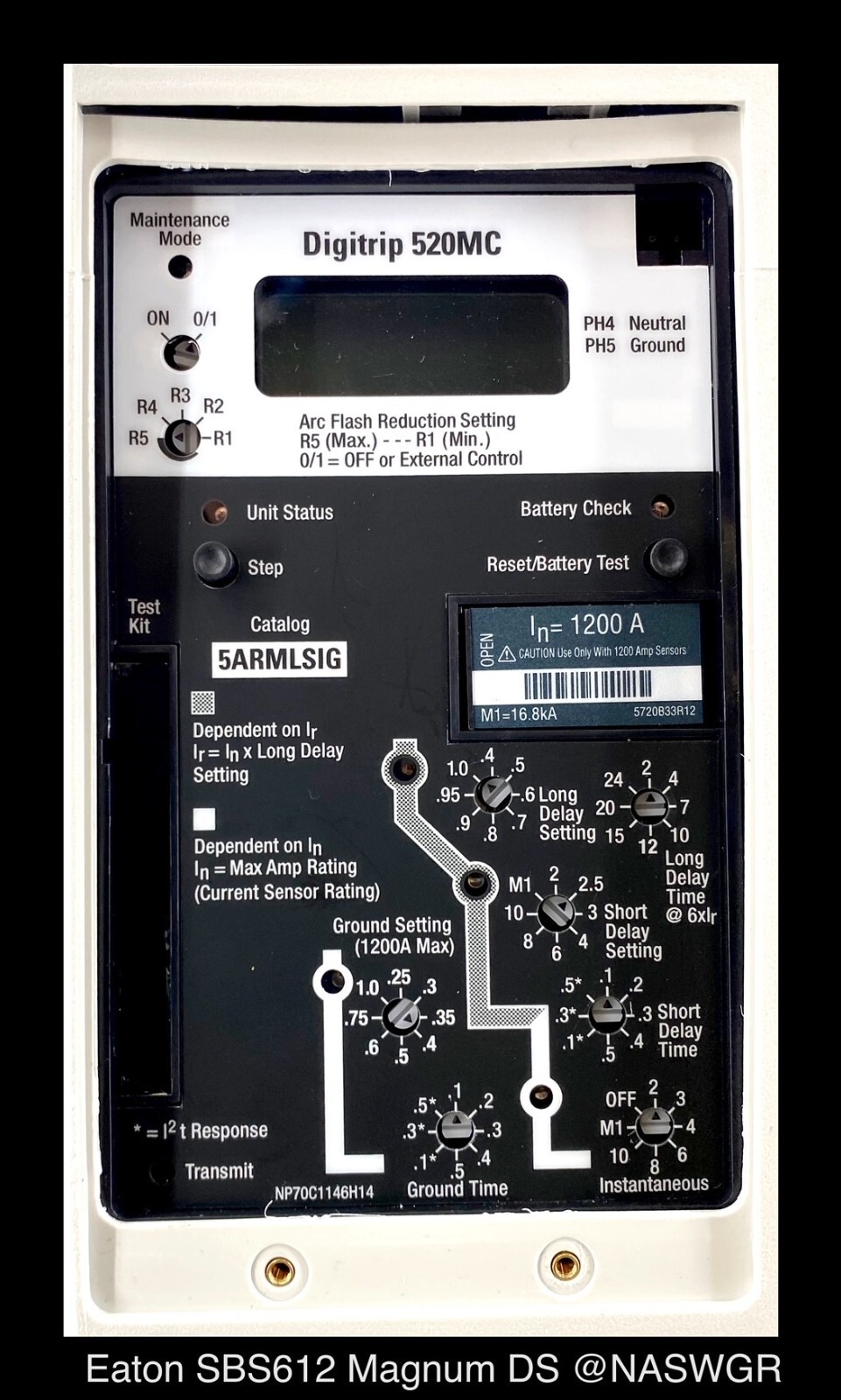 Eaton Magnum SB SBS612 Breaker (M/O,D/O) ~ 1200 Amp – Unused Surplus