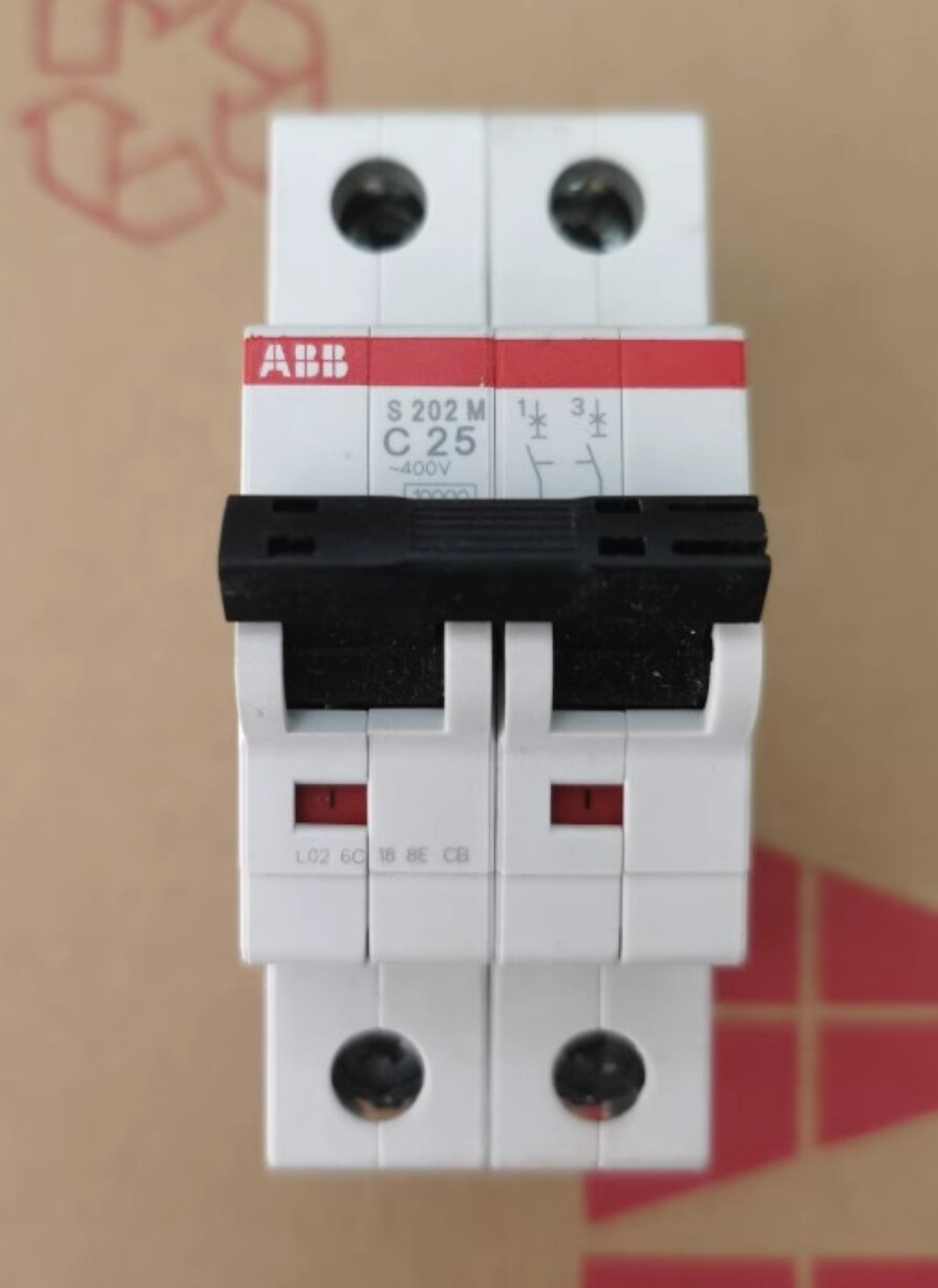 1x 2P S202M-C25 Miniature Circuit Breaker