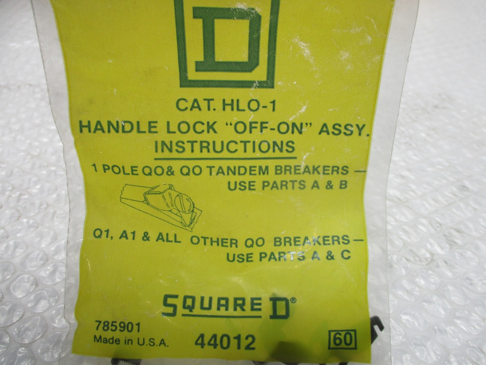 SQUARE D HLO-1 HANDLE LOCK NSMP
