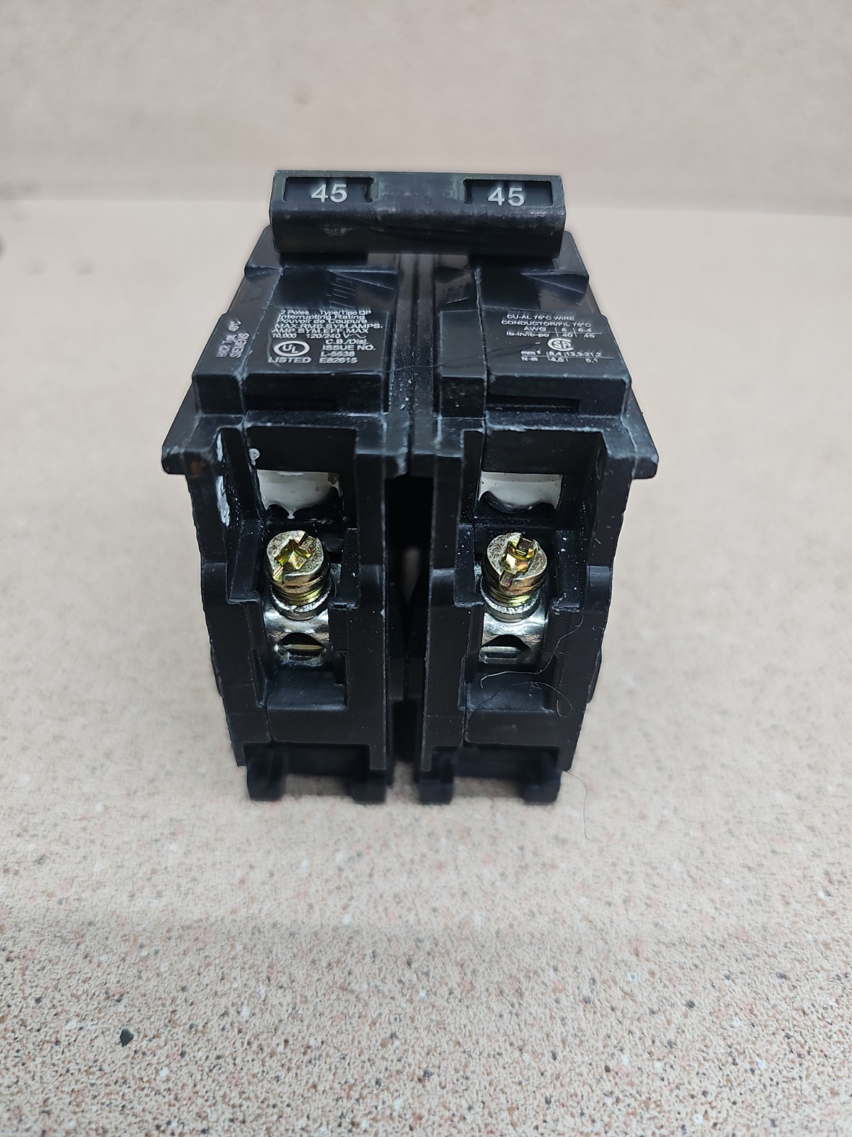 Siemens Q245 45 Amp Double-Pole Type QP Circuit Breaker