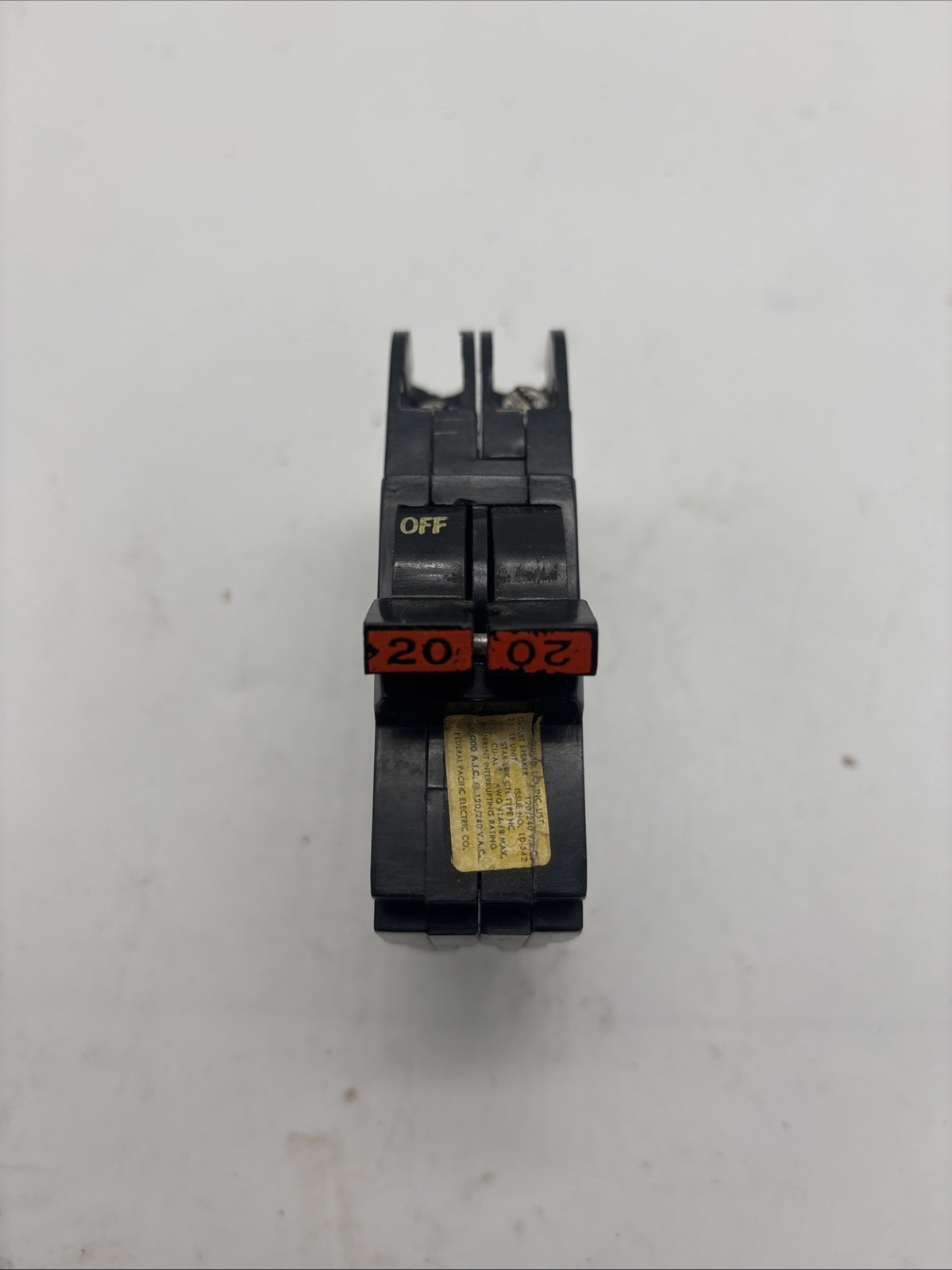 FPE Federal Pacific 20 Amp 2 Pole NC220 Stab-Lok Breaker Mini THIN NC
