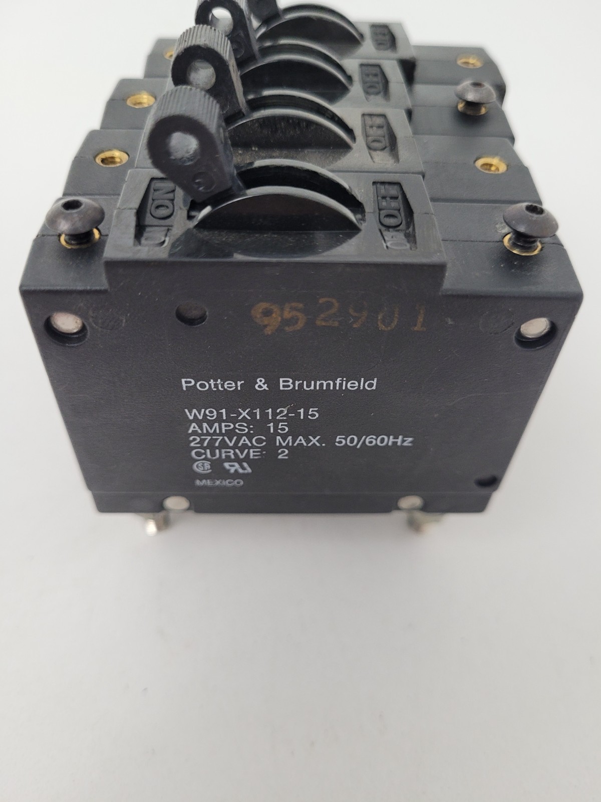 (Lot of 4) W91-X112-15 Potter&Brumfield 15 Amp Circuit Breaker – Next Day Option