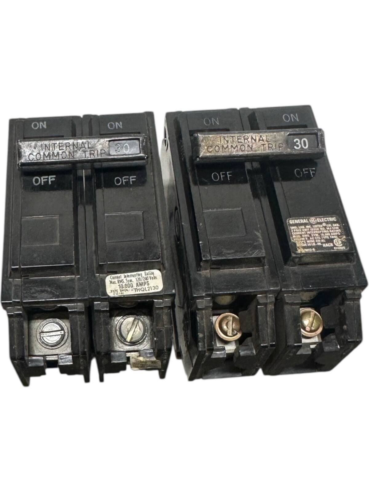 NEW GE THQL2130 2-Pole 30A Circuit Breaker (LOT OF 2) **SALE**