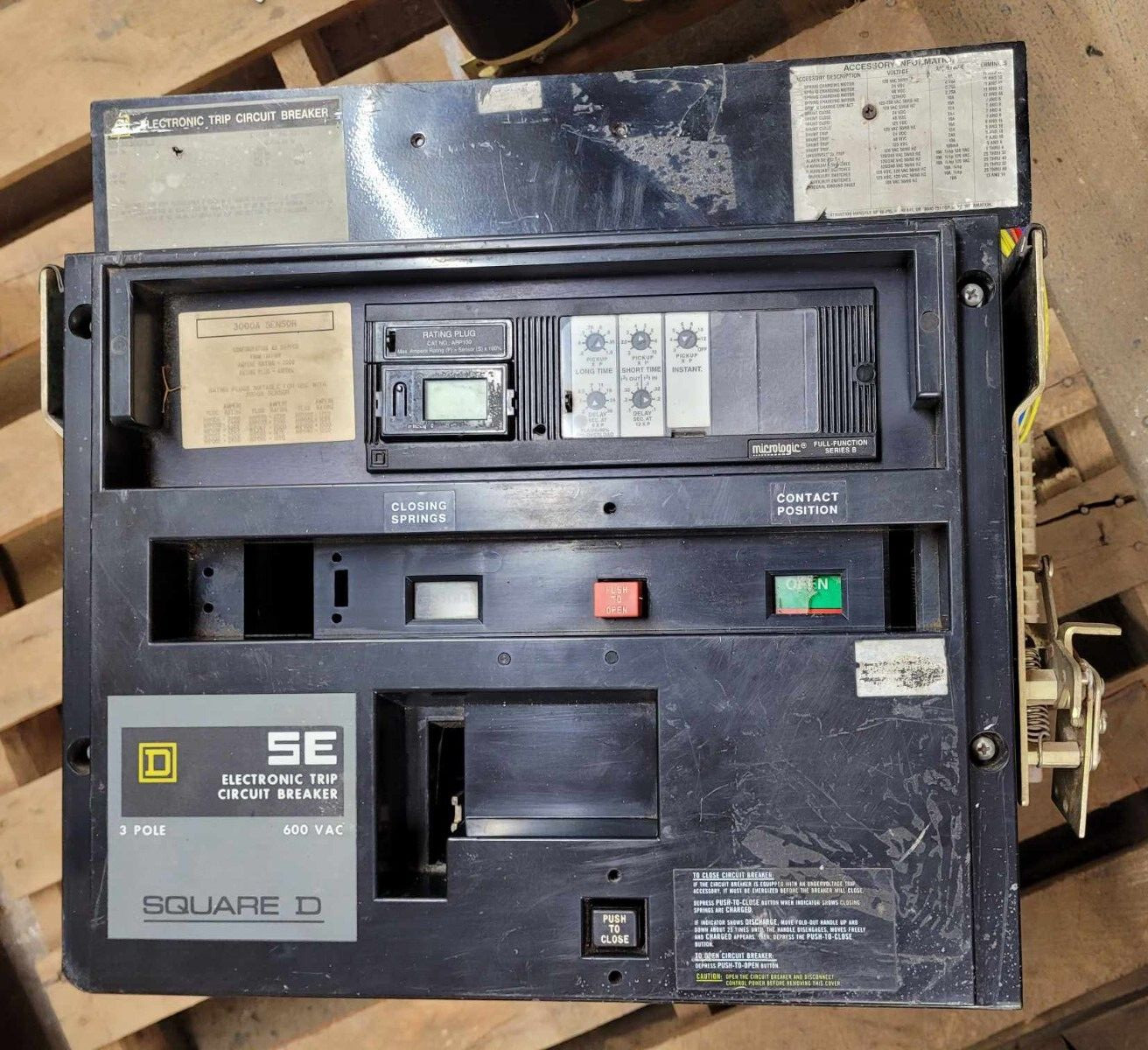 Square D SE Breaker 3000A 3000 Amp SEF363000LS 600v 3 Pole *As-is, READ*