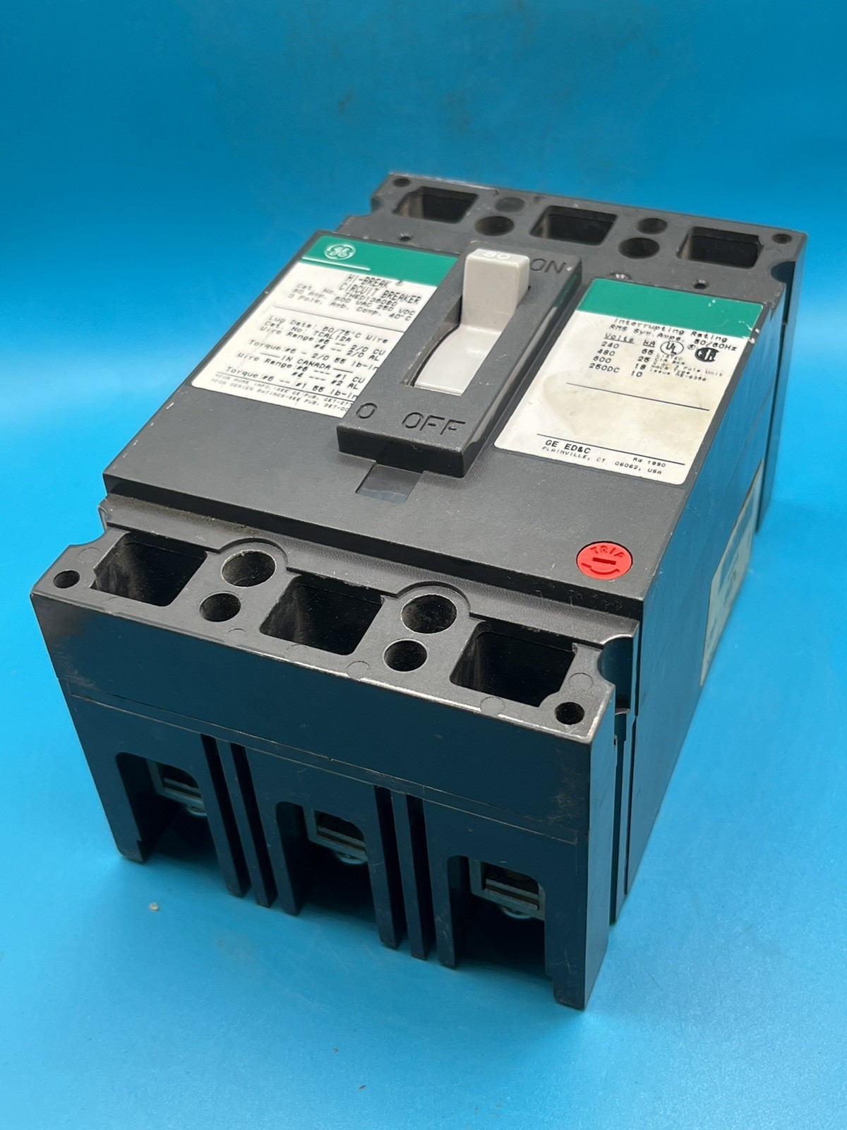 GE THED136080 3 Pole 80 Amp Circuit Breaker