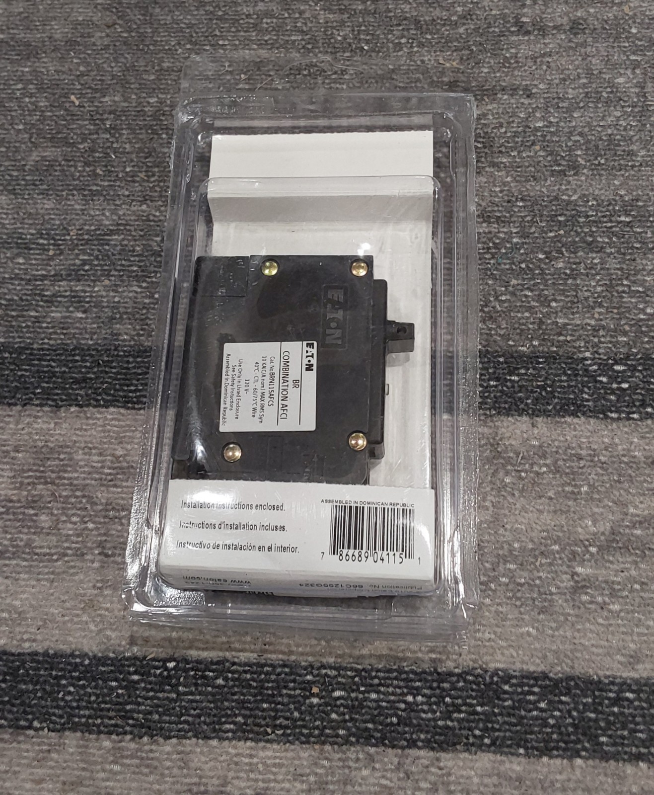 Eaton BRN115AFCS – 15 Amp – 1 Pole – BR Combination AFCI NEW G