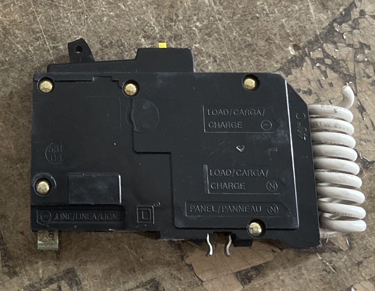 Square D – QO120GFI/QO120GFIC Mini Circuit Breaker, QO, 20A, 1P, 120VAC, 10kA