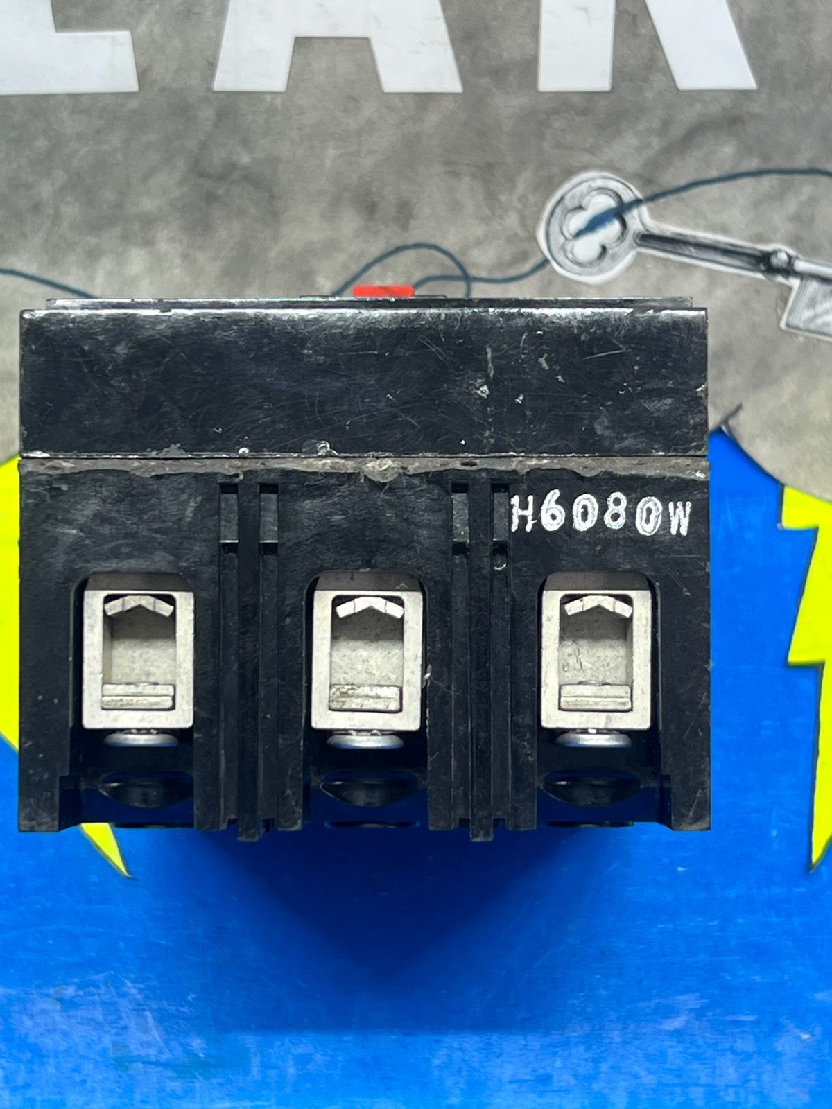 GE THED136080WL, 3 Poles, 80 Amp, 600v (Seller Refurbished)
