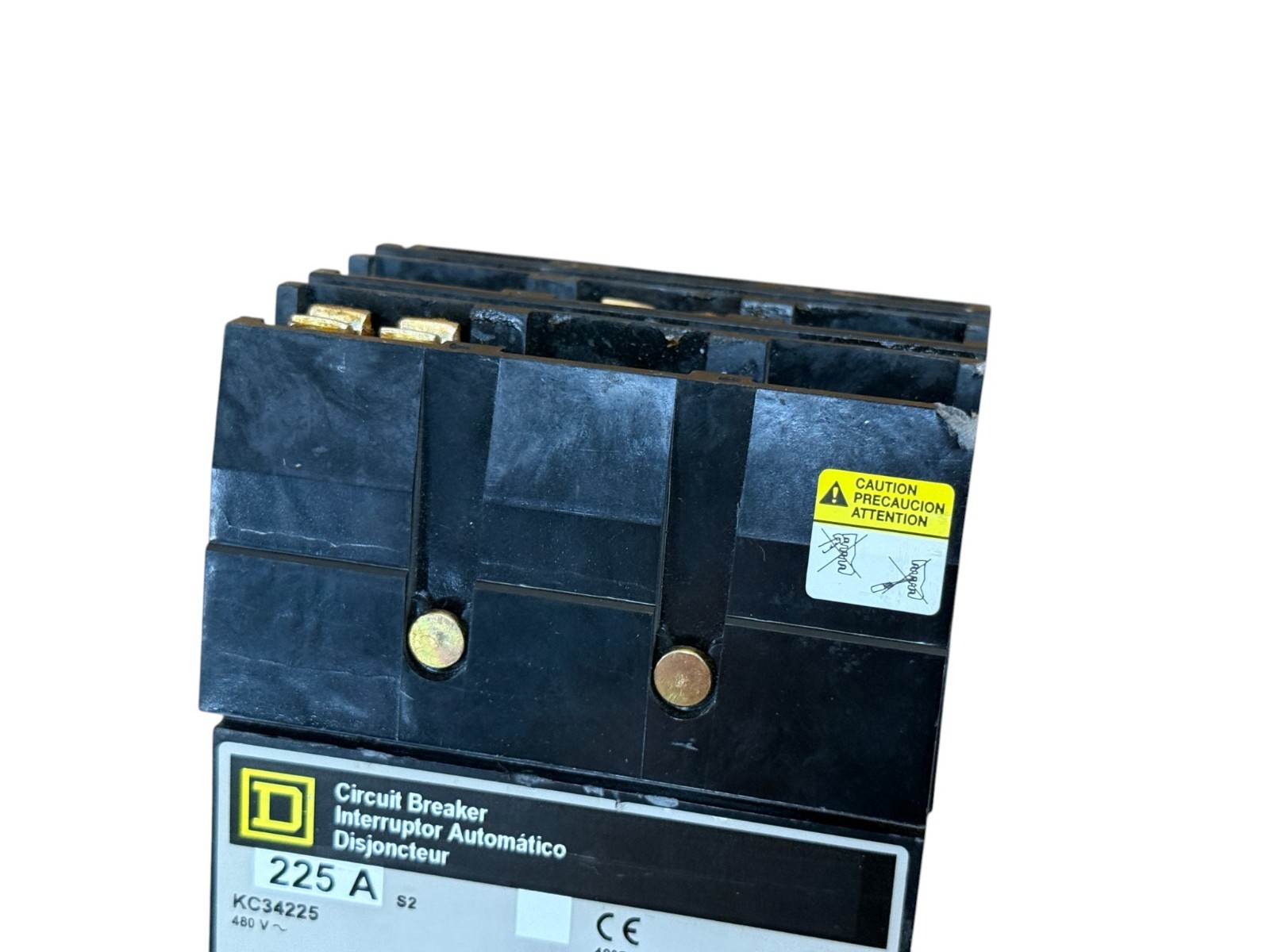 SQUARE D KC34225 225A 3-PHASE 3-POLE 480V K-FRAME I-LINE CIRCUIT BREAKER