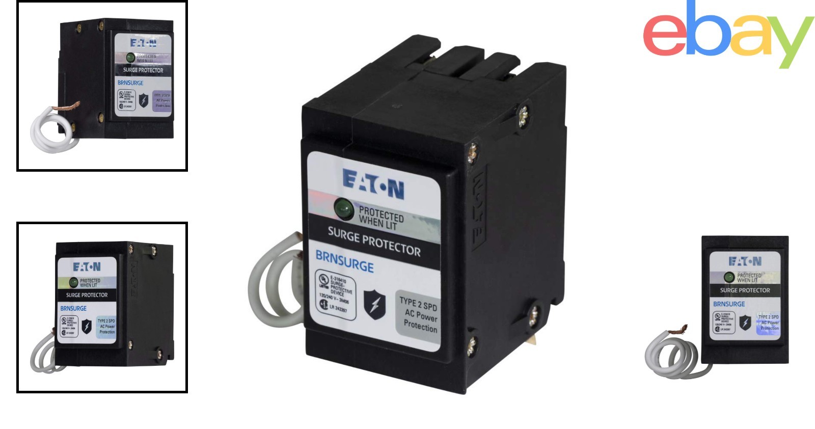 Two Pole Surge Protector for Type BR Circuit Breakers in Electrical Panels