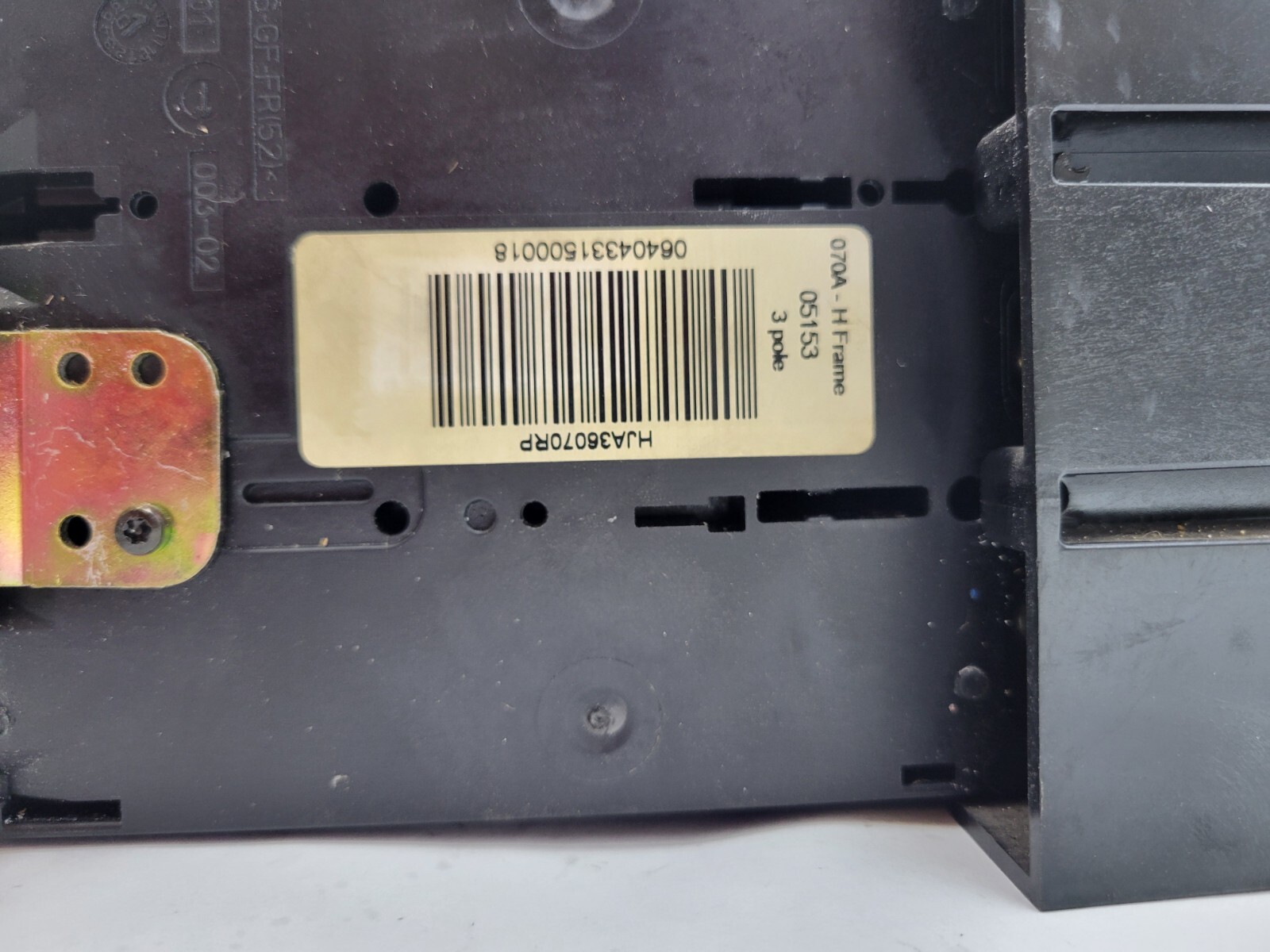 Square D HJA36070 PowerPacT I-Line Circuit Breaker 70A 600V 3P 3PH Type HJ150