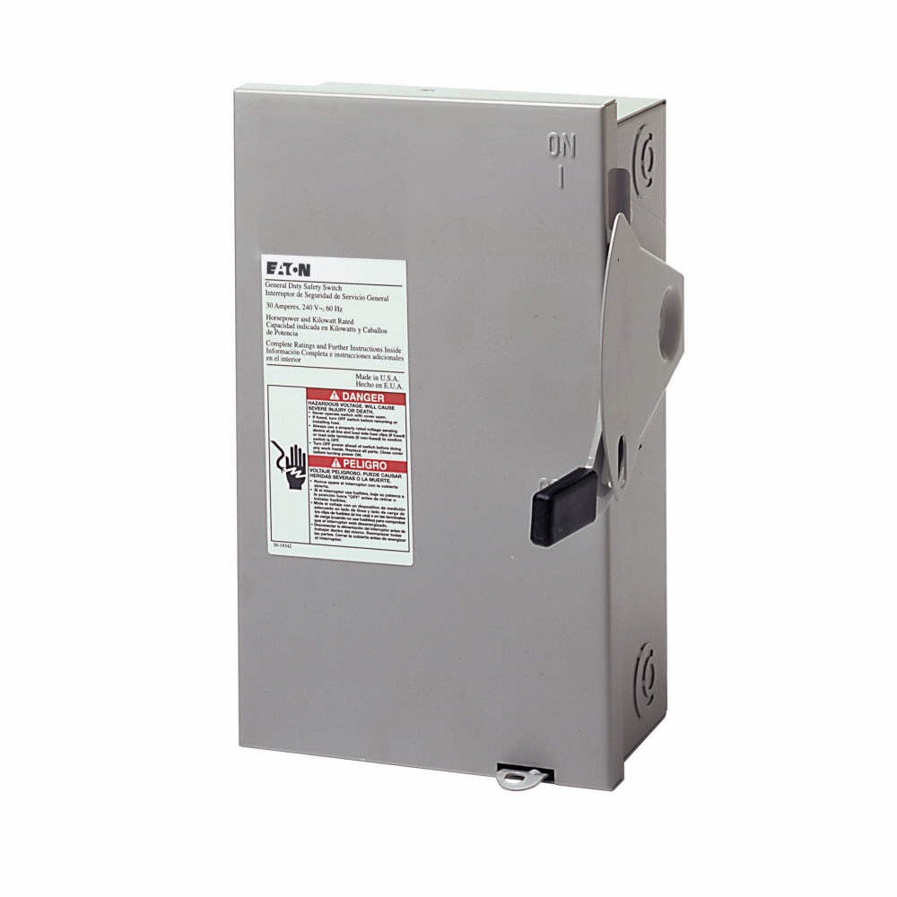 DG321NGB Cutler Hammer DG Series Disconnect 240V ACV 30A Fusible Switch