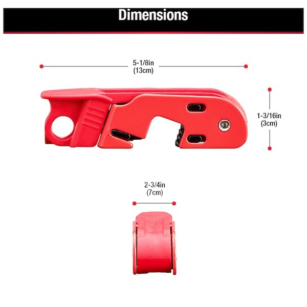 Master Lock 493B Grip Tight Circuit Breaker Lockout, Standard Single And Double