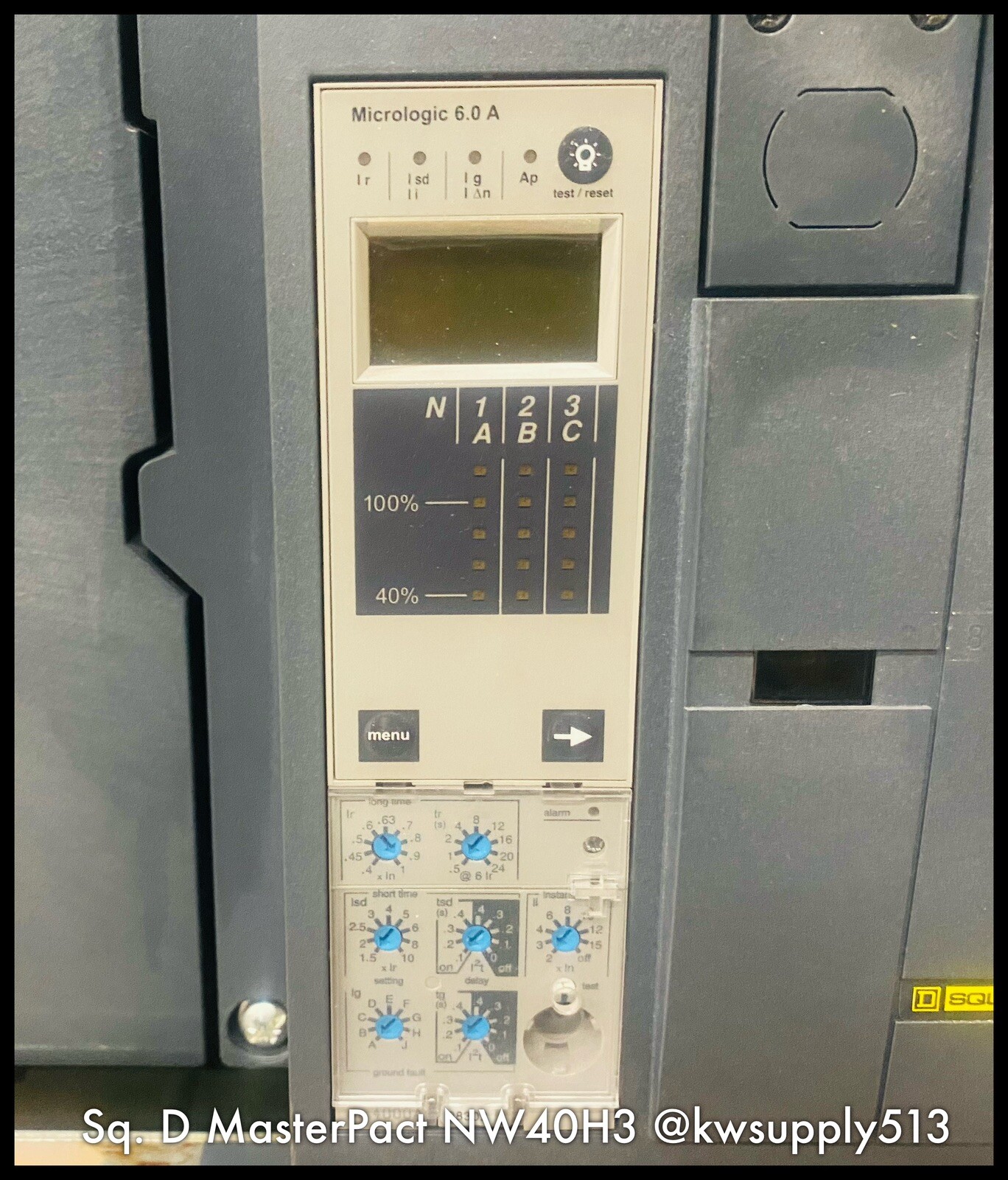 NW40H3 ~ Square D YA6KKR44A9DFFFWXXA NW40H3 Micrologic 6.0P ERMS 4000A ~ Surplus