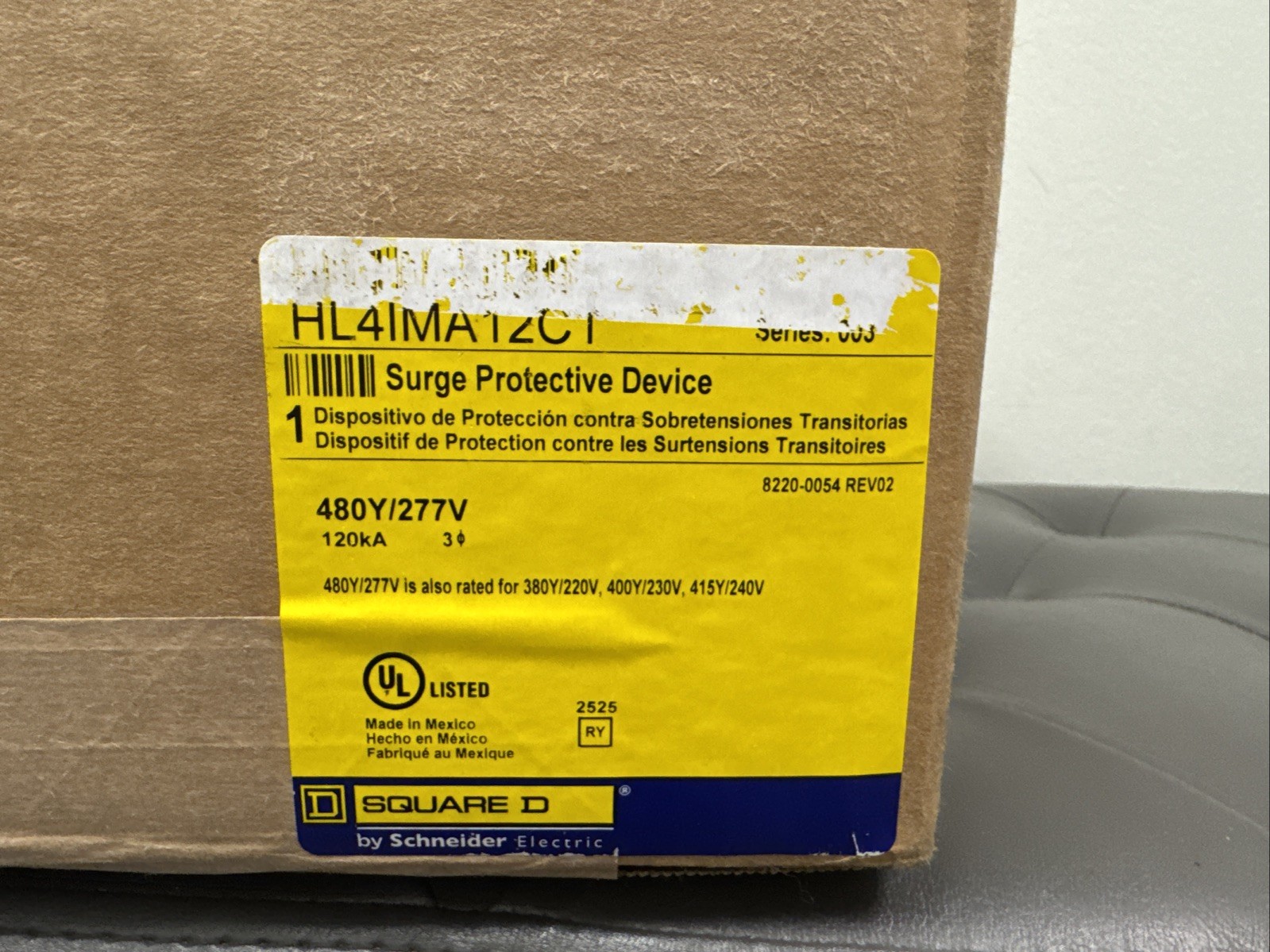 SQUARE D HL4IMA12C1 SCHNEIDER ELECTRIC SPDT1HLI-LINE 120KA480Y/277V3P4W
