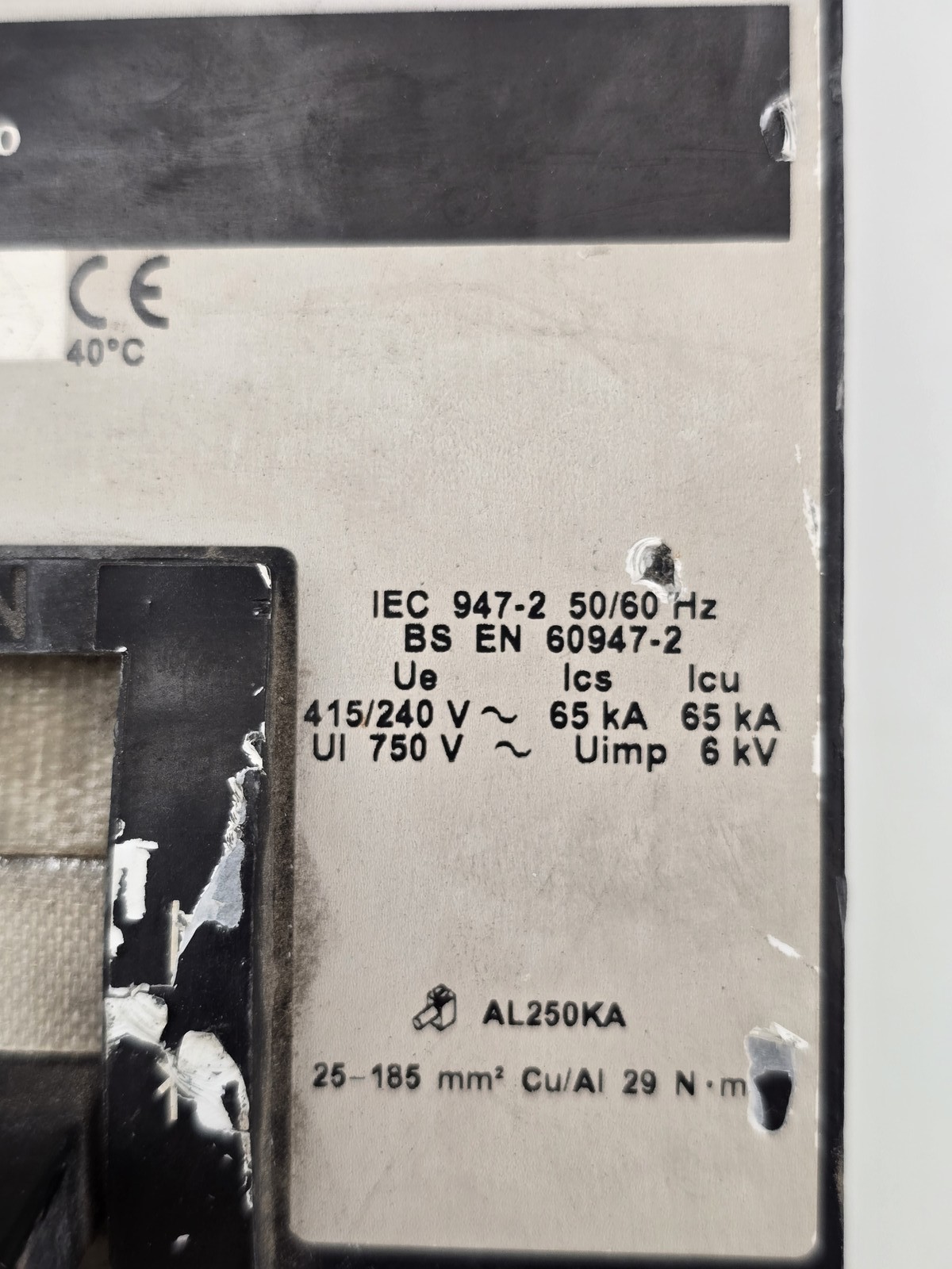 Square D KC34250 I-Line Circuit Breaker 150 Amp 480V 3 Pole 150A 480 Volt