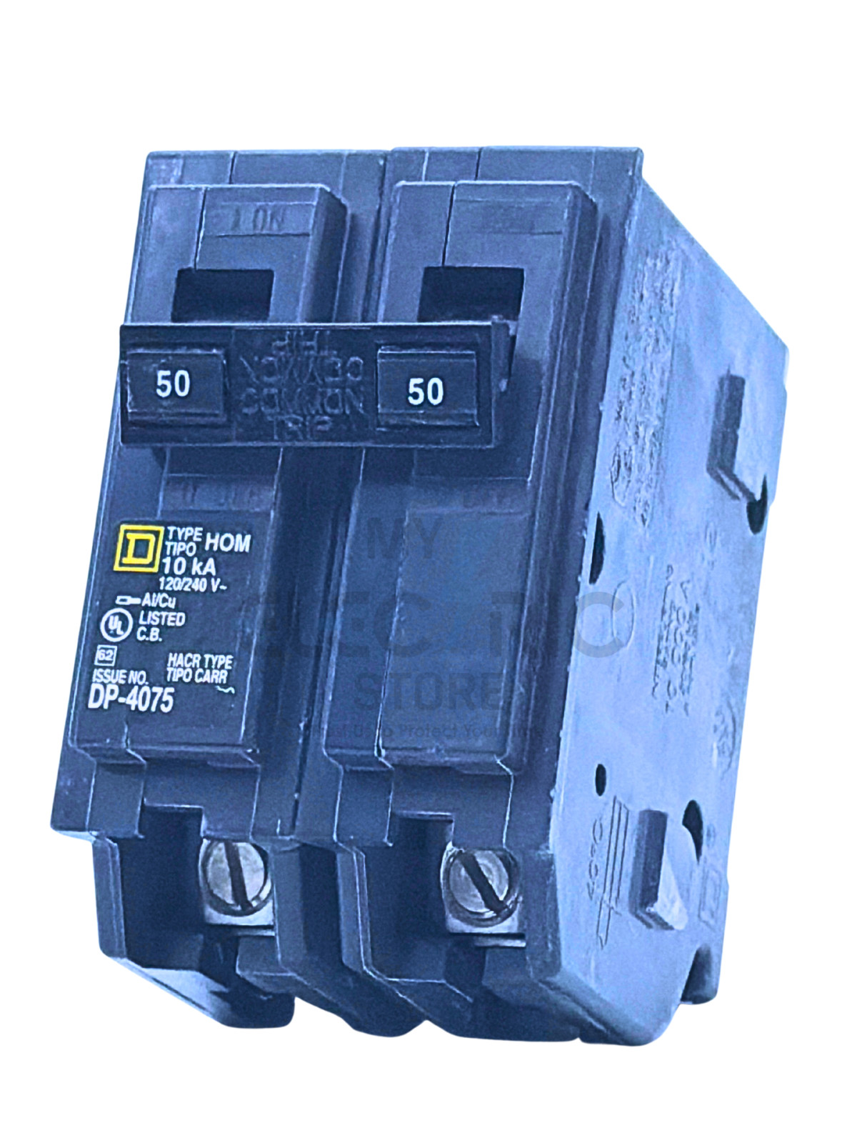 Square D HOM250CP 50A 2-Pole 120/240V Plug-On Circuit Breaker Homeline New
