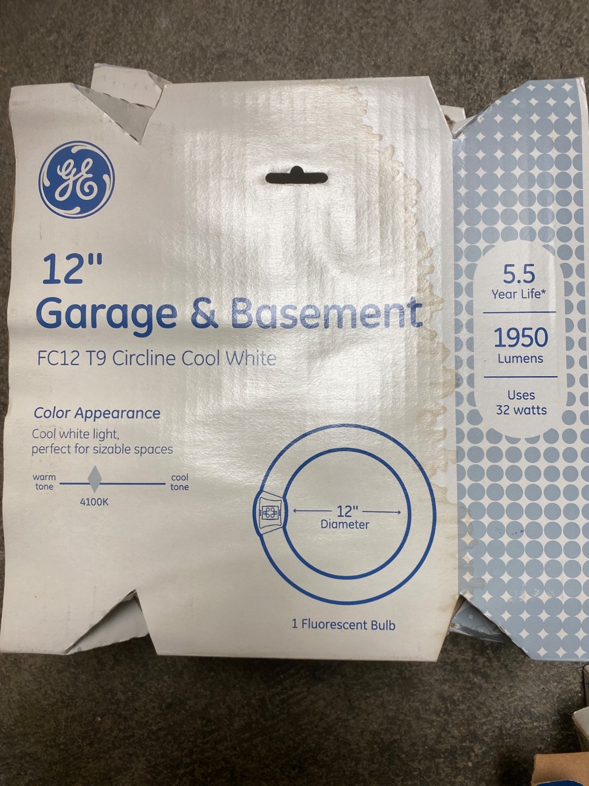General Electric, 12″, Garage & Basement, FC12T9/CW, circline