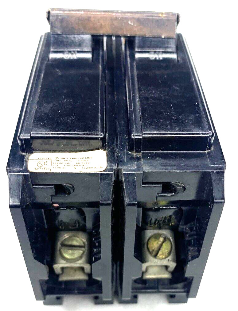 35A GTE Sylvania C-235 Circuit Breaker 35 Amp CTL 2-Pole 10kA@120/240V Type C