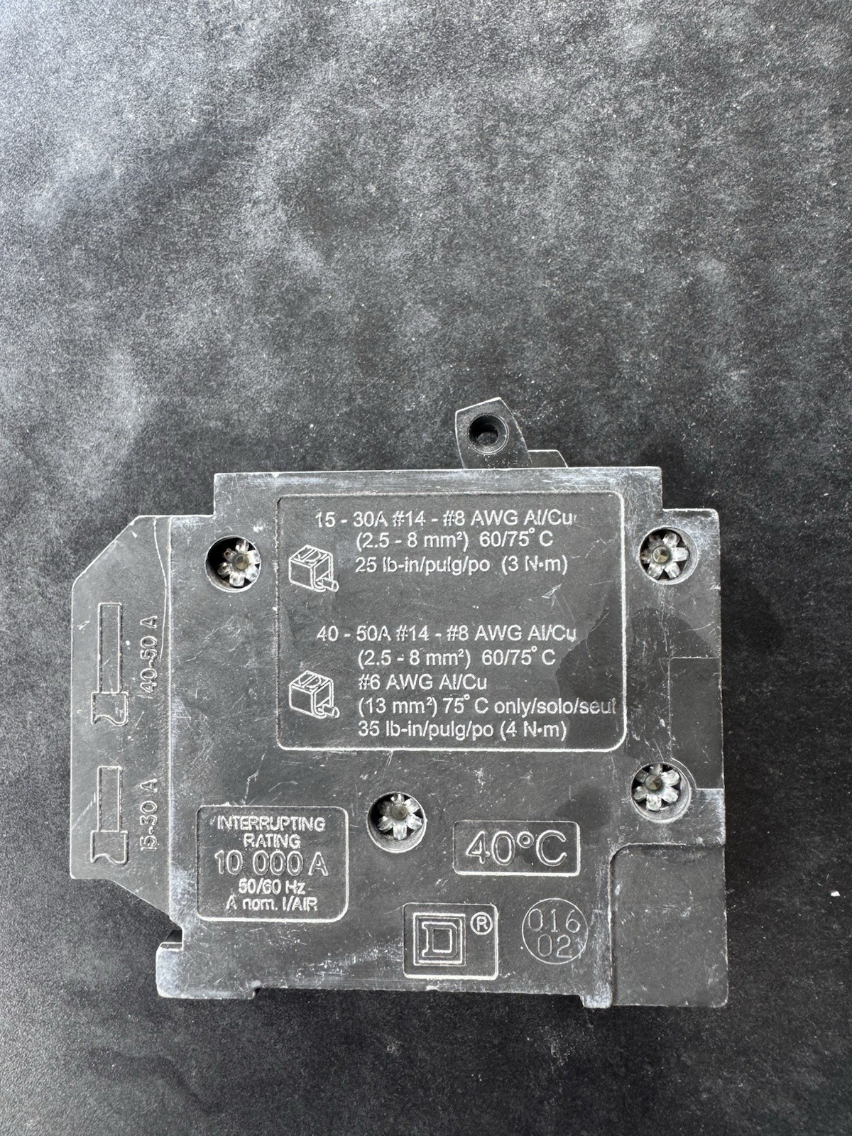 Square D Homeline 20A Single Pole 240V Miniature Circuit Breakers