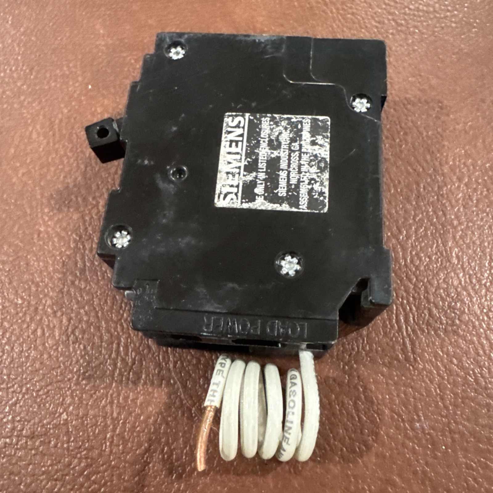 Siemens QPF120 20 Amp 1 Pole 120V Type QPF GFCI Plug In Circuit Breaker 1P 20A