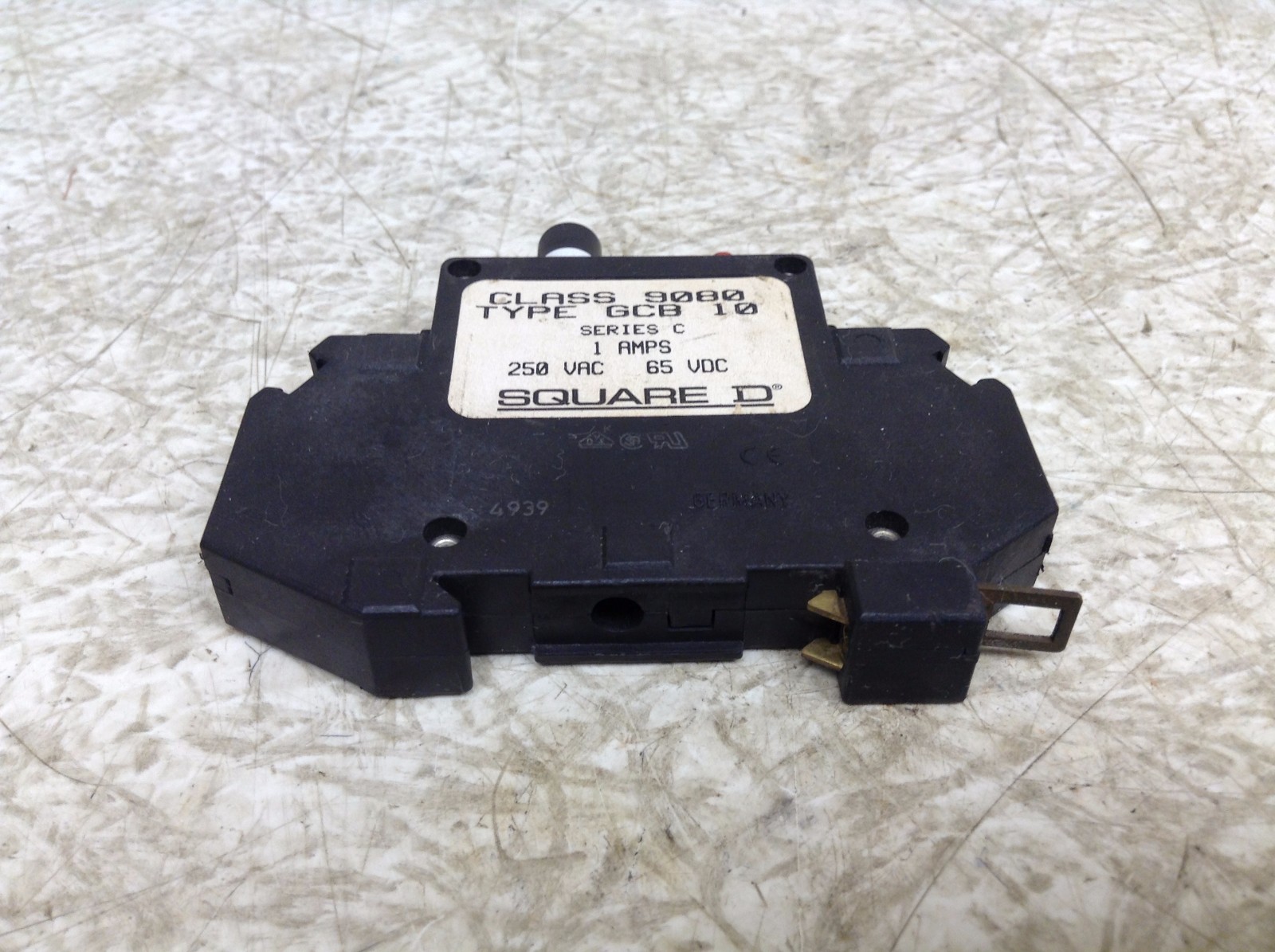 Square D 9080 GCB-10 1 Amp 1 Pole Circuit Breaker 250 VAC 9080GCB-10 GCB10