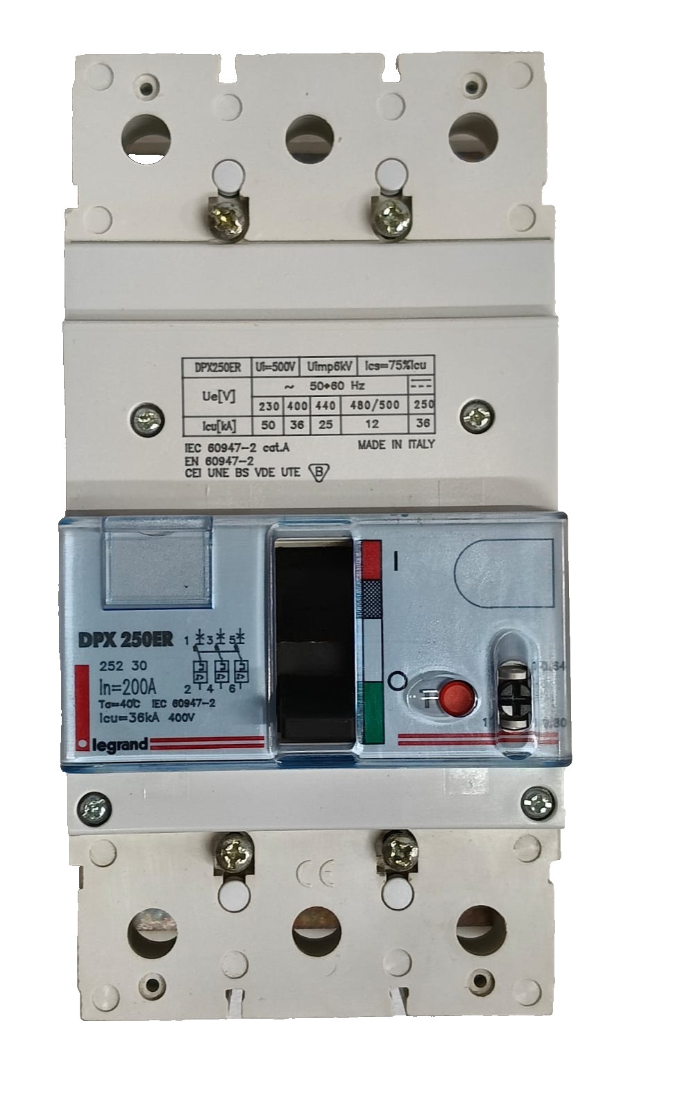 NEW LEGRAND DPX250ER 200A 3P CIRCUIT BREAKER 36KA 400V FAST SHIPPING