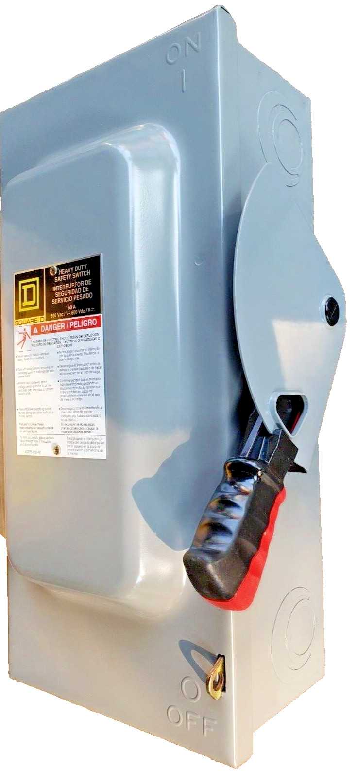 SQUARE D HU362 DISCONNECT SWITCH 60 AMP Non-Fused 600VAC (BRAND NEW)