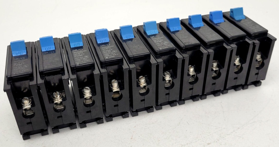 (Lot of 10) BR115 Westinghouse 20 Amp Circuit Breaker – Next Day Option