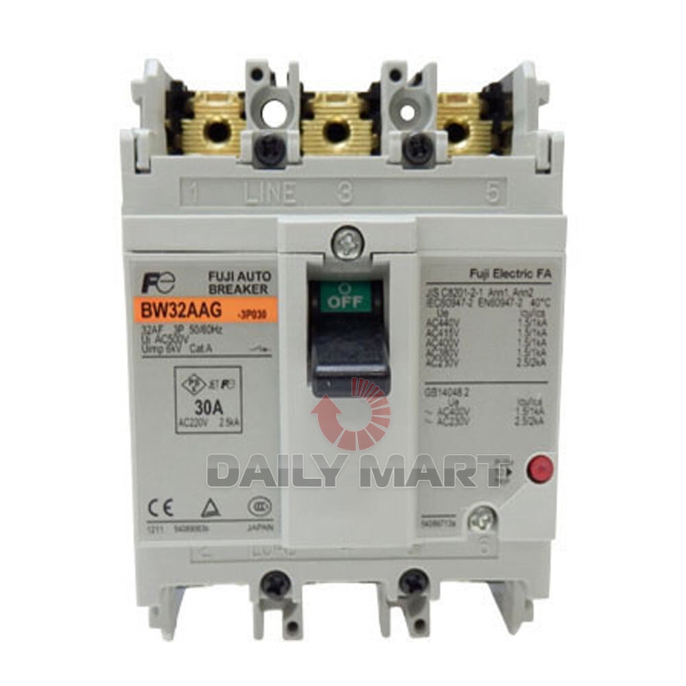 New In Box FUJI BW32AAG 3P 32A Circuit Breaker
