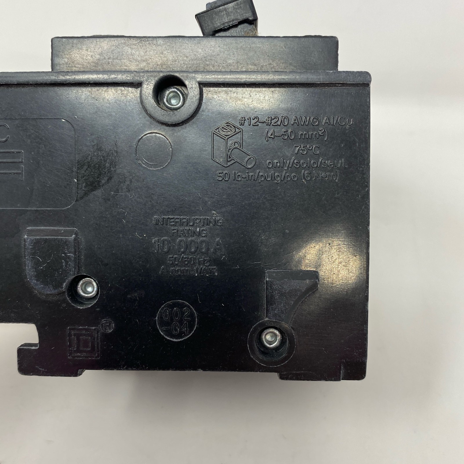 Square D Homeline HOM280CP 80A 2-Pole Breaker, Black