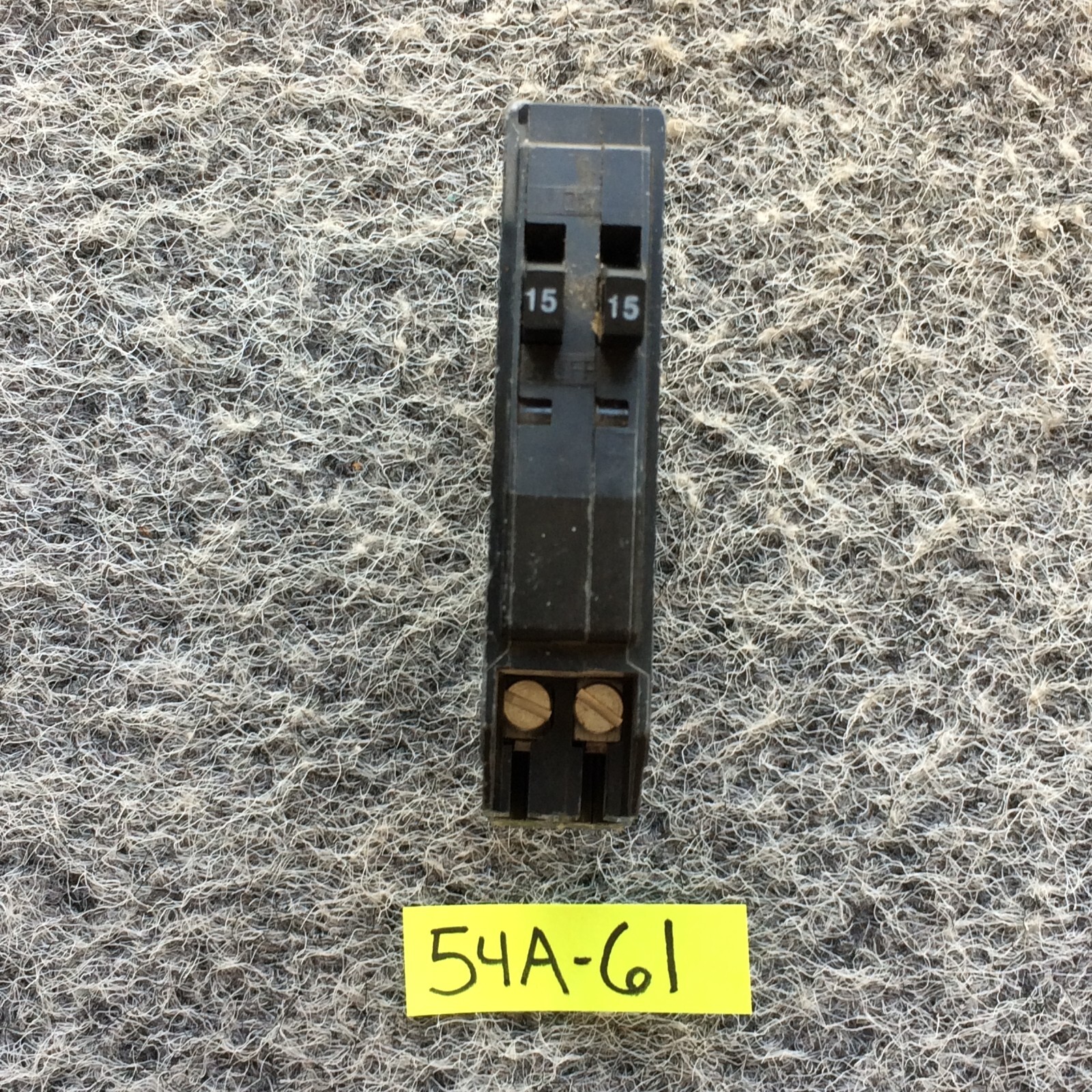 Square D QOT1515 QO1515 1 Pole 15 Amp Twin Tandem Dual Circuit Breaker With Hook