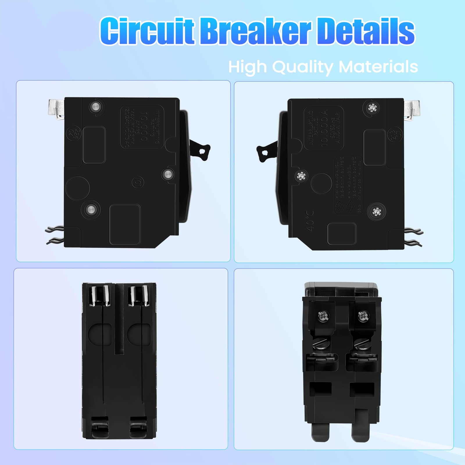 50 Amp 2Pole Circuit Breaker For QO250CP Compatible With SD QO Load Center