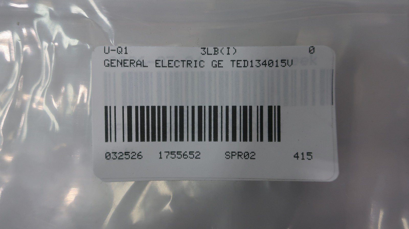 General Electric Ge TED134015V Industrial Circuit Breaker 15a 480v-ac 3p